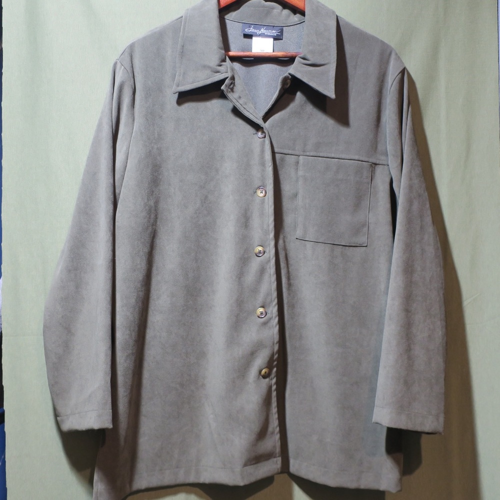 Jeni Newman Army Green Button Down